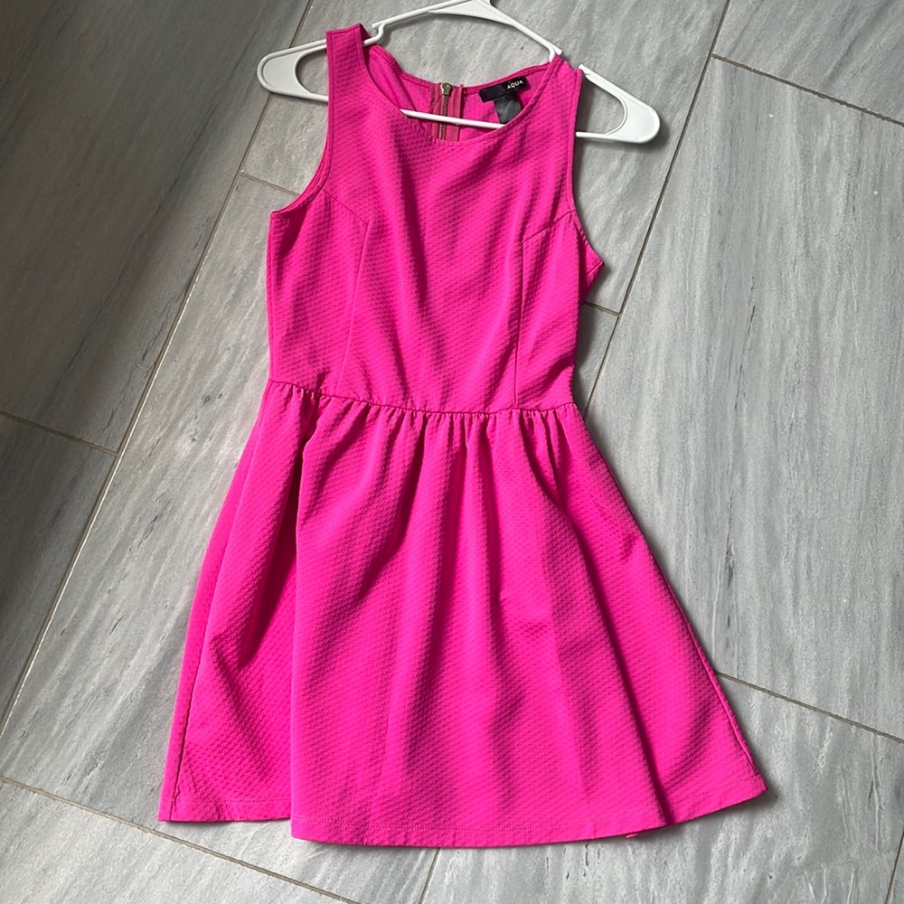 Aqua Barbie pink skater dress